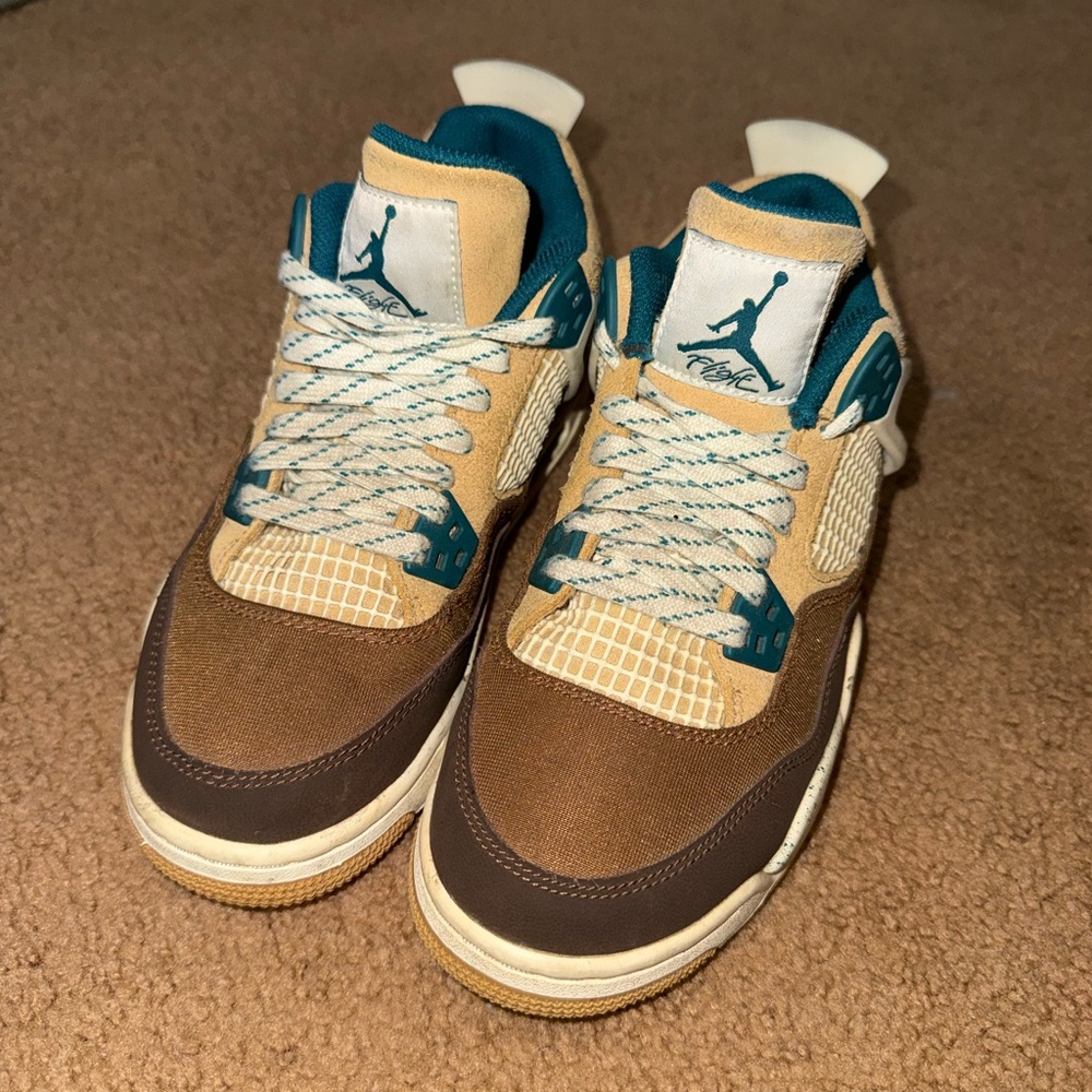 Jordan Kids Brown, Teal & Cream High-Top Sneakers
